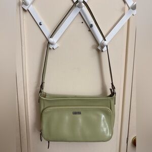 Liz Claiborne Woman’s Green Villager Shoulder Bag Purse